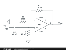 Active High-Pass Filter