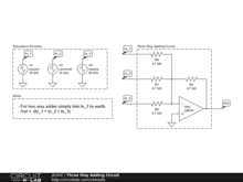 Three Way Adding Circuit