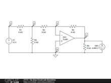 Op Amp Circuit Lab Simulation