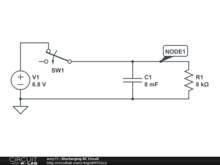 Discharging RC Circuit