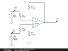True Differential Amplifier