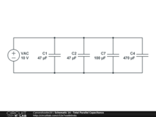 Schematic 14 - Total Parallel Capacitance