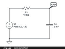 RC charging circuit