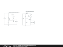 NPN & PNP switching transistor cicuits