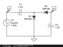 dobladoor de voltaje cuadrada