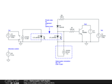 Optocoupler half-duplex