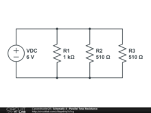 Schematic 4 - Parallel Total Resistance