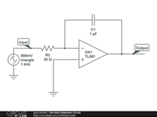 Op-Amp Integrator Circuit