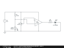Lab 16 Custom Op-Amp Circuit (LED OFF - state 1)
