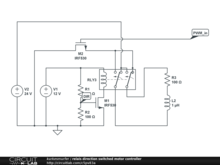 relais direction switched motor controller