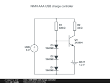 USB NiMH AAA charge controller