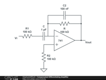 Compensated Differentiating Amplifier