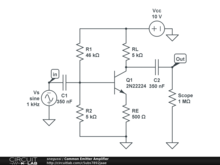Common Emitter Amplifier