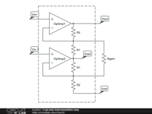 2-op-amp instrumentation amp
