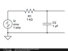 Circuit de derivare RC in tensiune