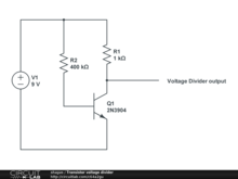 Transistor voltage divider
