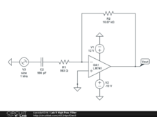 Lab 9 High Pass Filter