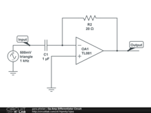Op-Amp Differentiator Circuit
