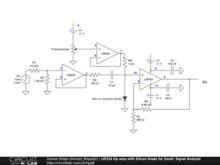 LM324 Op amp with Silicon Diode for Small- Signal Analysis