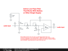 active lowpass from 9v
