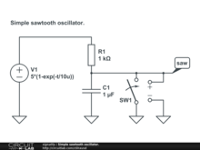 Simple sawtooth oscillator 01
