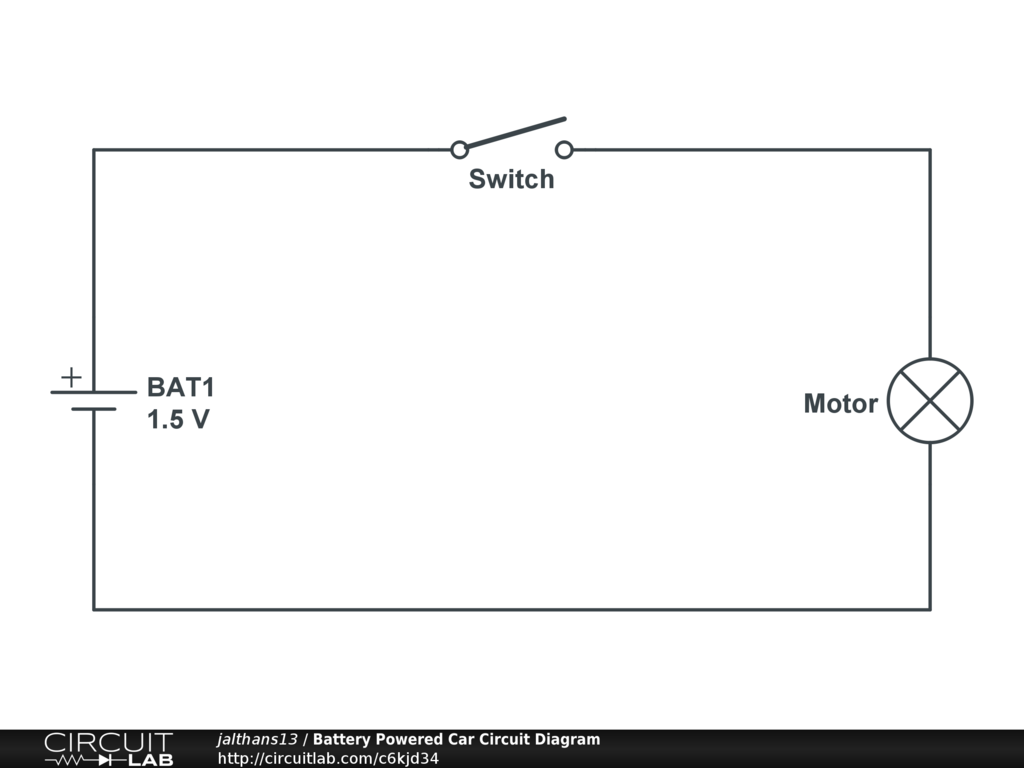 Battery Powered Car Circuit Diagram