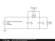 DC-DC Converter Switching Noise Filtering Circuit