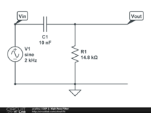EXP 1: High Pass Filter