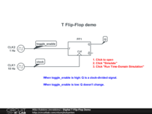 Digital T Flip-Flop Demo