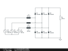 uncontrolled B6 rectifier