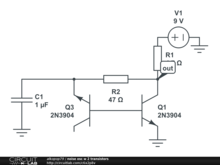 noise osc w 2 transistors