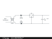 Spannungsregler 1,5 V