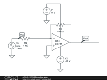 ECE100 inverting amp
