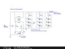 Bright LED module driver