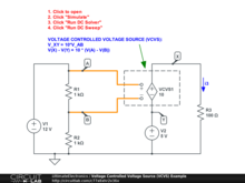 Voltage Controlled Voltage Source (VCVS) Example