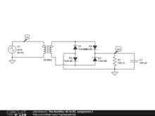 The Rectifier: AC to DC. assignment 2