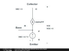 Ebers-Moll Model NPN BJT Normar Active Region