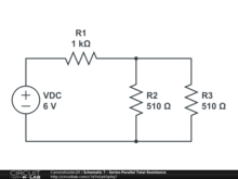 Schematic 7 - Series-Parallel Total Resistance