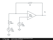 Amplificatore delle diferenze (base)