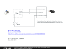 How to control Southco AC-EM-102-1042 with a SPDT switch
