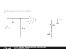 Amplicador operacional no inversor amb senyal alterna