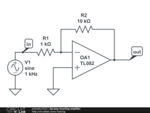Op-amp Inverting amplifier