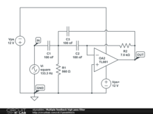 Multiple feedback high pass filter