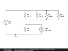 DC Simulation Basics - Series and Parallel Resistors