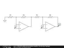 ECE1100-Lab06-Instrumentation Amplifier (2 Op-Amp Topology)