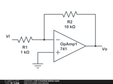 Lab 4 Inverting OpAmp nopot
