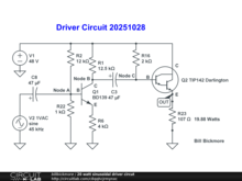 20 watt sinusoidal driver circut