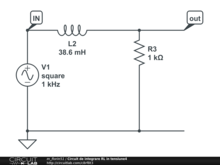Circuit de integrare RL in tensiune4