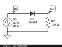 retificador meia onda