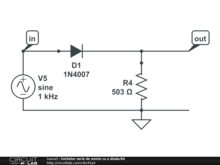 limitator serie de minim cu o dioda:R4